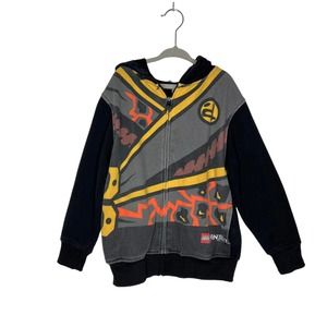 Lego Ninjago long sleeve black hooded sweatshirt, Boy's size 5/6